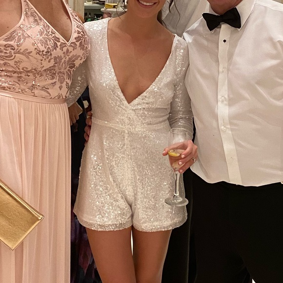 Superdown Sparkly Romper XXS - Picture 1 of 6